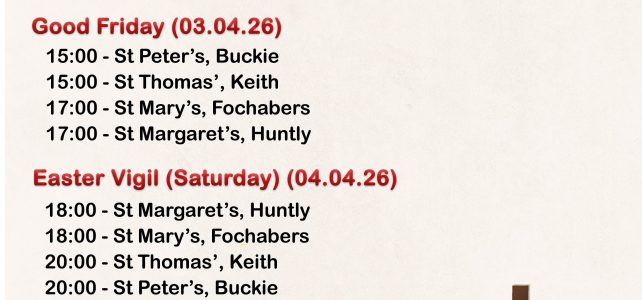 Holy Week Masses & Services